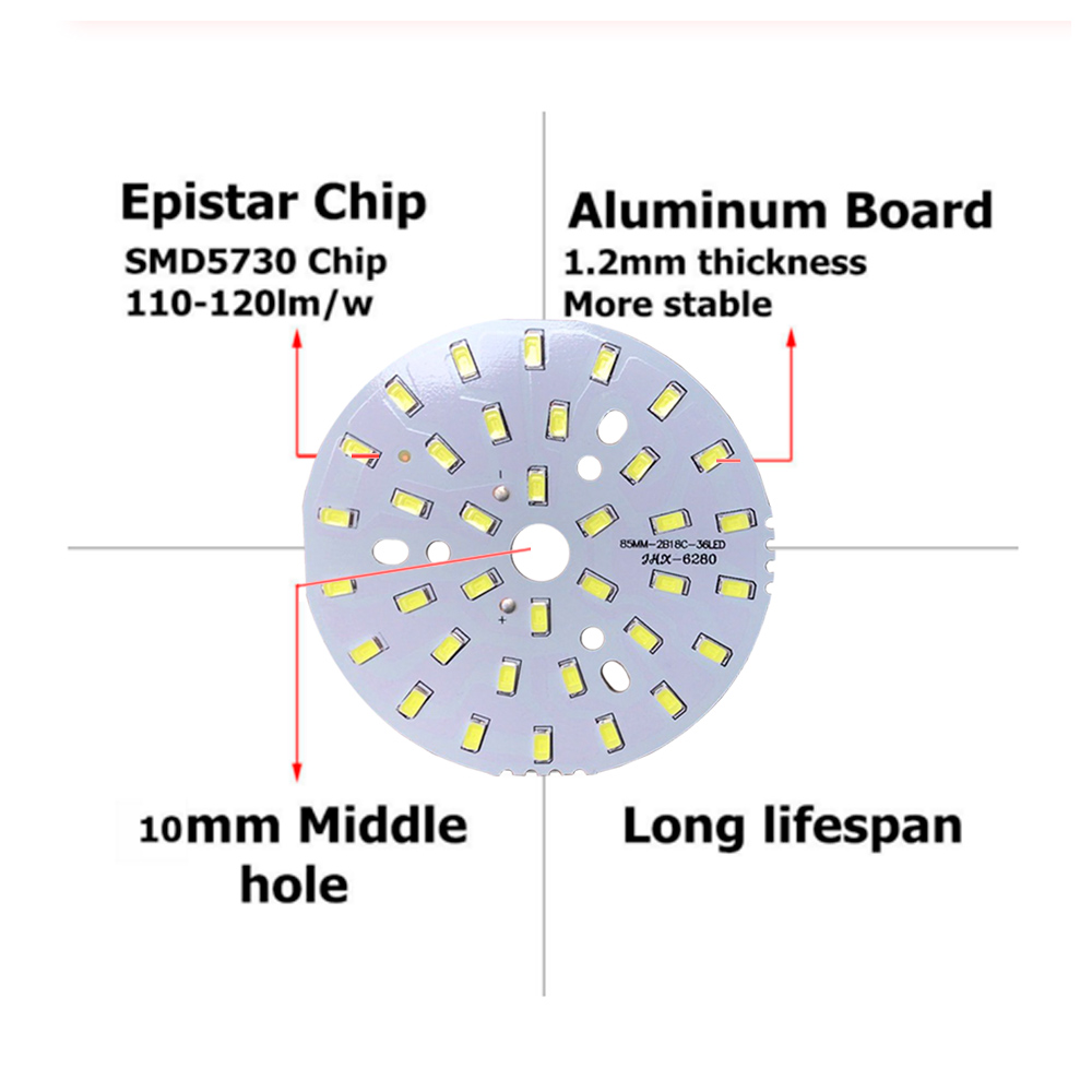 SMD 5730 LED 알루미늄 광원 원형 램프 플레이 - Flood Tray Table 리뷰 및 가격